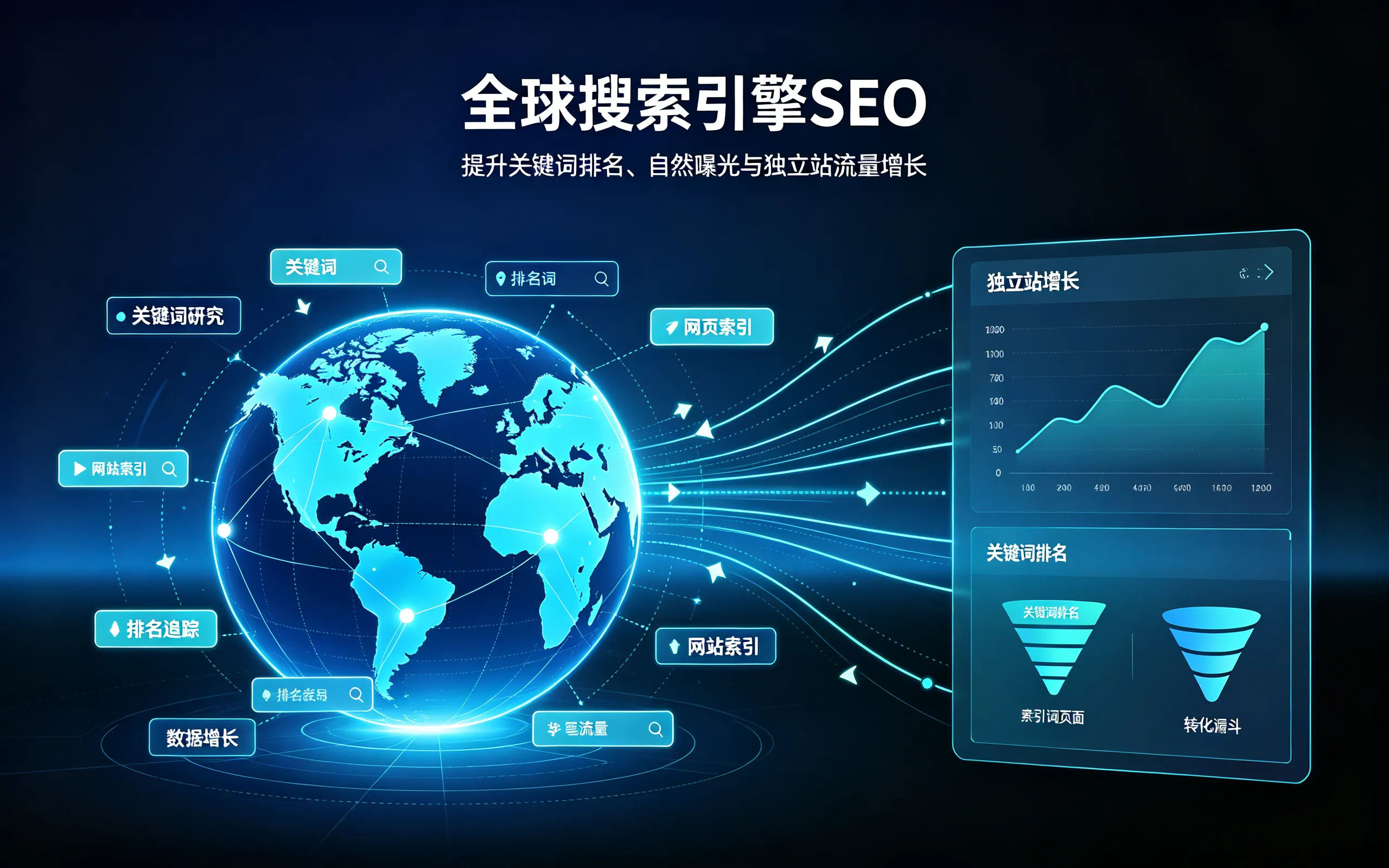Keywords appear on the first page